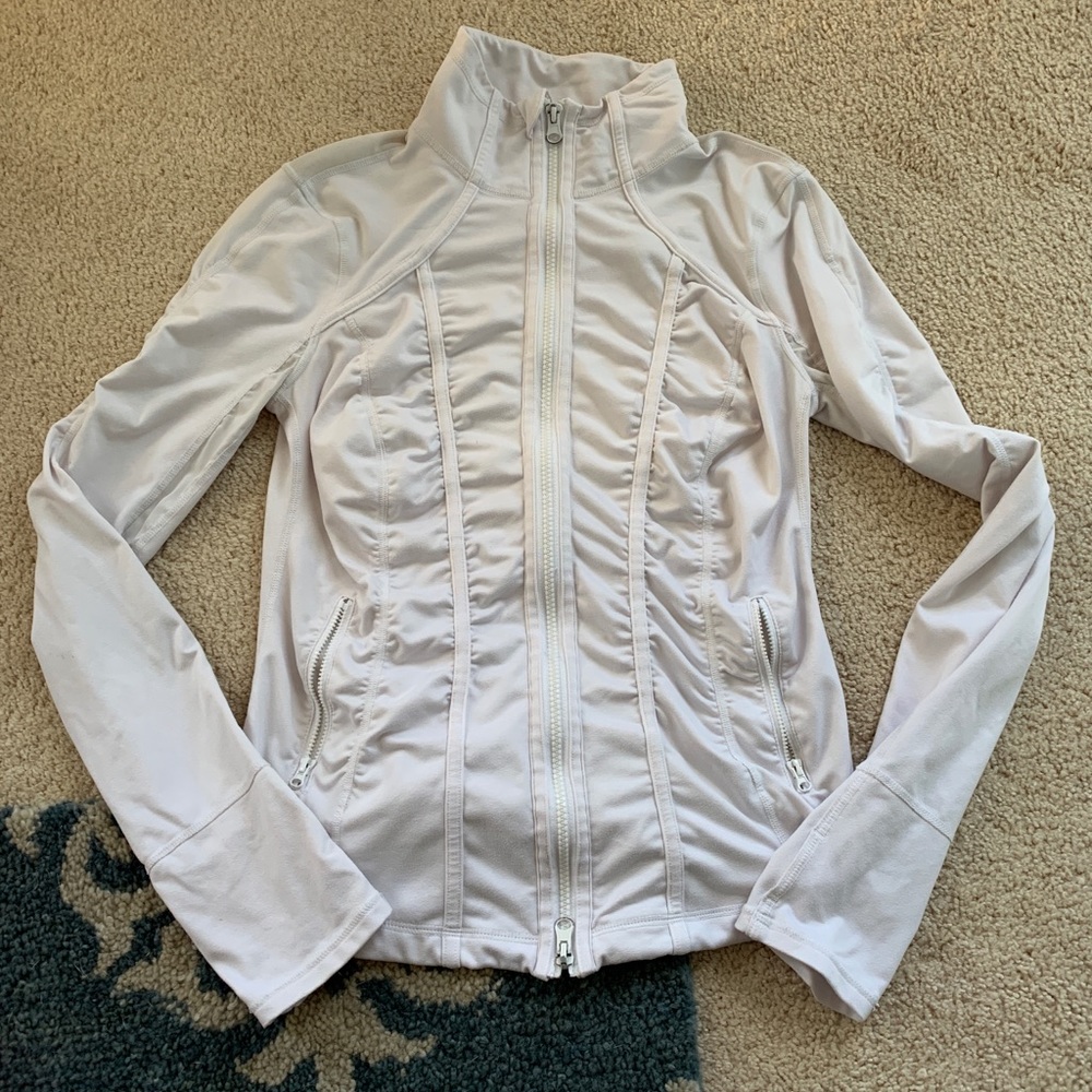 Zella white zip up jacket